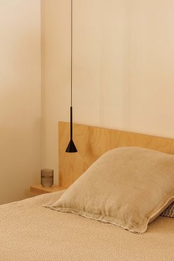 Faro Anna - lampe suspendue - Ø 7,2 x 26,6 cm - 4W LED inclus - noire