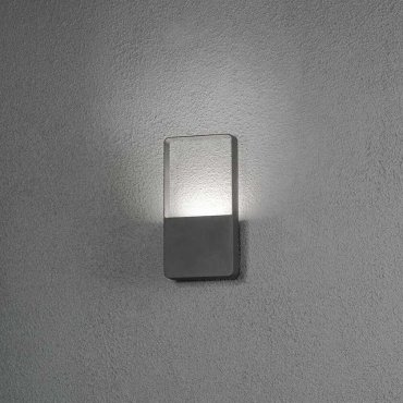 Konstsmide Matera - applique murale extérieure - 12,5 x 5,5 x 24,5 cm - LED 6W inclus - IP54 - anthracite
