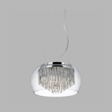 Searchlight Curva - lampe suspendue - Ø 35 x 80 cm - chrome
