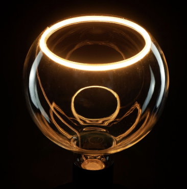 MODÈLE D’EXPOSITION - Segula Ampoule LED - Globe flottant - Ø 15 x 18,5 cm - E27 - 4,5W dimmable - 2200K - transparent