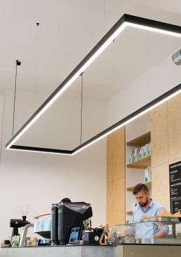 KLUS DES - Profilé LED - 8,3 x 4,6 cm - noir