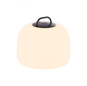 Nordlux Kettle To-Go 36 - lampe de table rechargeable pour extérieur - 36 x 30,8 cm - 6,8W LED inclus - IP65 - blanc et noir