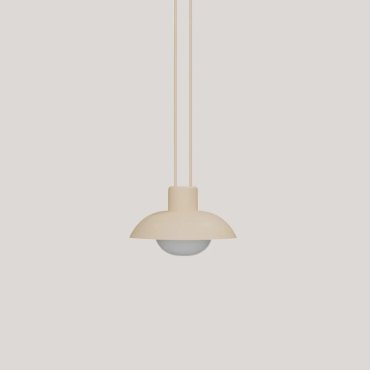 New Garden Syros - lampe suspendue à batterie rechargeable avec télécommande - Ø 20 x 9,5 cm - 9W dimmable LED inclus - IP54 - beige
