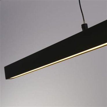 Searchlight Layla - lampe suspendue - 101 x 8 x 190 cm - 29W dim-to-warm LED inclus - motion-controlled - noir