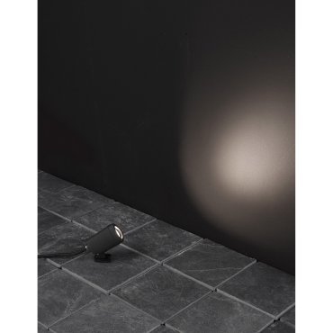 Nova Luce Mini - spot au sol - 8 cm - 3W LED inclus - IP65 - noir