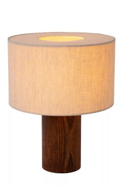 Lucide Tachina - lampe à poser - Ø 25 x 31,5 cm - bois