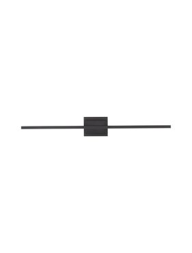 Nova Luce Azure - applique murale - 6,9 x 11, 8 x 90,5 cm - 21W LED inclus - noir sable