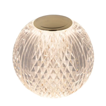 Lucide Cintra - lampe de table - Ø 11 x 10,5cm - 3 niveaux de gradation - 2W LED inclus - rechargeable - 2700K