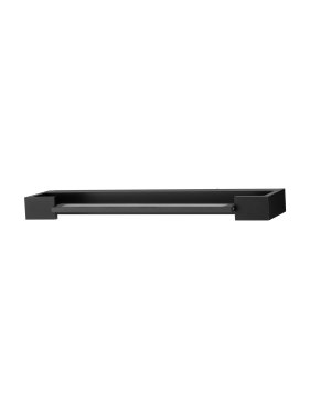 Nova Luce Arga - applique murale - 45 x 4 x 10 cm - 12W LED inclus - IP44 - noir sablé