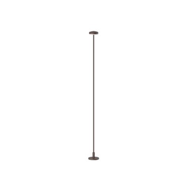 VK Lighting Jade - borne de jardin incl. pied et piquet de terre - Ø 7 x 83,4 cm - 1W LED inclus - IP65 - Brun rouille