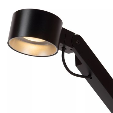 Lucide Ogden - lampe de table - 49 x 20 x 90 cm - 6W LED dimmable inclus - noir