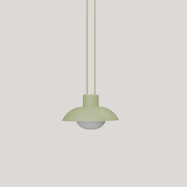 New Garden Syros - lampe suspendue à batterie rechargeable avec télécommande - Ø 20 x 9,5 cm - 9W dimmable LED inclus - IP54 - vert