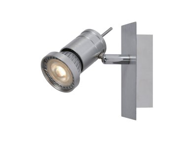 Lucide Twinny - spot en saillie - 12 x 7 x 11 cm - 4,5W LED dimmable inclus - chrome satiné