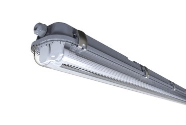 Nordlux Works LED Batten - 155.3 cm - 2x 24W LED inclus - IP65 - gris