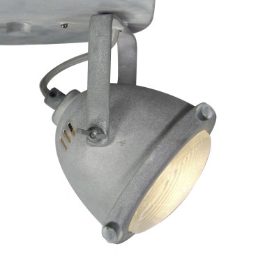 MODÈLE D’EXPOSITION - Brilliant Carmen - spot apparent 2L - Ø 28 x 18,5 cm - 2 x 4W LED inclus - gris béton