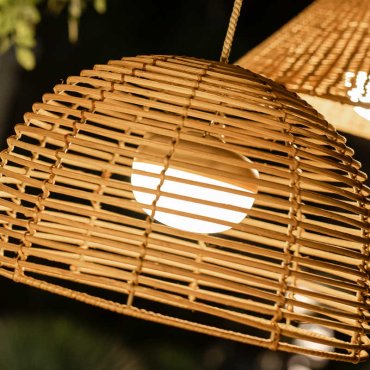 New Garden Cherry - source lumineuse portable rechargeable avec télécommande - Ø 11 x 9 cm - 8,5W LED inclus - IP54 - blanc