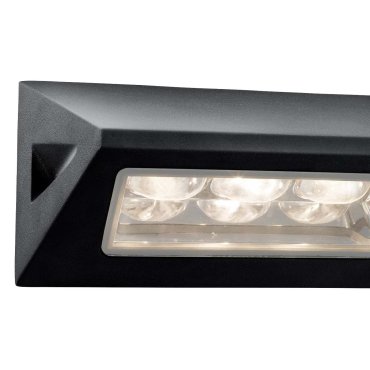 Searchlight Ashby - Applique d'extérieur - 21 x 11,4 cm - 3W LED inclus - IP44 - noir