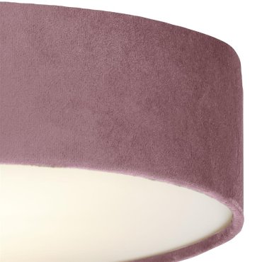 Searchlight Drum - plafonnier - Ø 50 x 10 cm - rose
