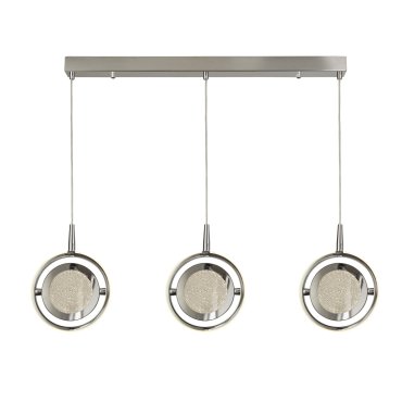 Searchlight Gyroscope - lampe suspendue - 92 x 20,5 x 160 cm - 46W LED dimmable inclus - chrome
