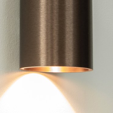 Artdelight Brody - applique murale - Ø 7,2 x 11 cm - 4W LED inclus - IP54 - bronze brossé