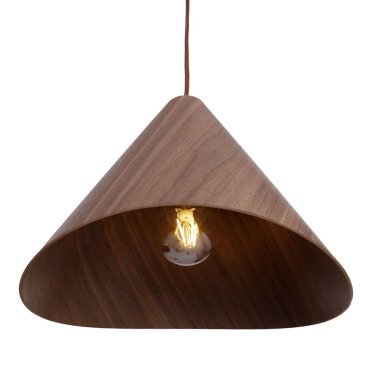 Maxlight Sakura - lampe suspendue - Ø 33,5 x 180 cm - brun foncé