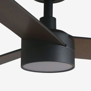 Faro Rudder L - ventilateur de plafond avec lumière - Ø 132 cm - noir mat