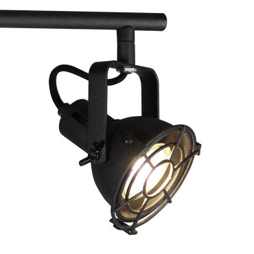 MODÈLE D’EXPOSITION - Brilliant Jesper - spot en saillie 4L - 68 x 15 x 19,5 cm - 4 x 4W LED inclus - noir corindon