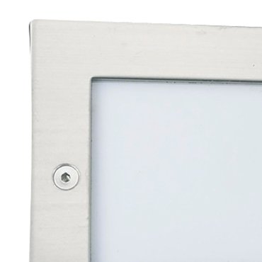 Searchlight Ankle - applique encastrée - 7,1 x 5,1 x 7,1 cm - 1W LED inclus - IP54 - acier inoxydable