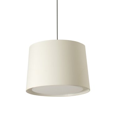 Faro Conga - lampe suspendue - Ø 40 x 30 cm - blanc et noir