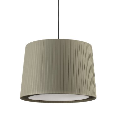 Faro Samba - lampe suspendue - Ø 40 x 30 cm - noir et vert