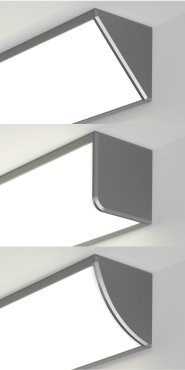 Klus Kopro - profilé LED d’angle - 3,2 x 3,2 cm - argent anodisé