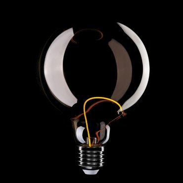 Creative Cables Lampe à filament LED magnétique - Ø 12,5 x 17,8 cm - E27 - 2,8W - 1800K - fumé
