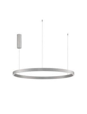Nova Luce Elowen - lampe suspendue - Ø 98 x 150 cm - 106W LED dimmable inclus - silver