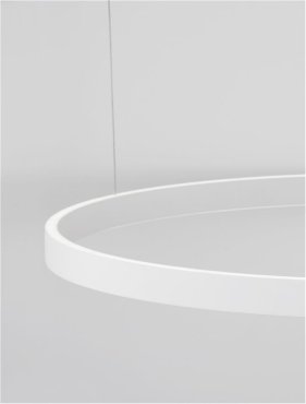 Nova Luce Elowen - lampe suspendue - Ø 98 x 150 cm - 106W LED dimmable inclus - blanc