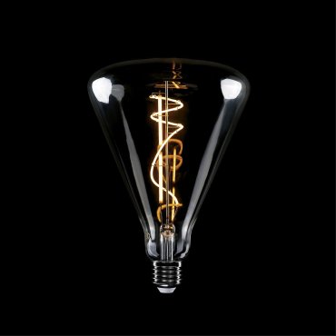 Daylight Italia Lampe LED Cône - Ø 14 x 20 cm - E27 - 10W dimmable - 1800K - fumé
