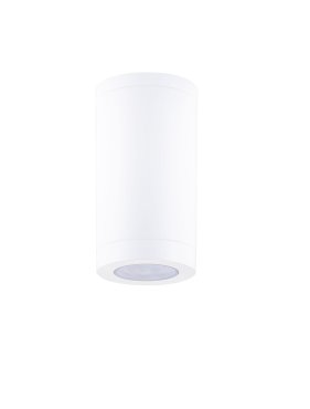 Nova Luce Spot - plafonnier extérieur - Ø 7,6 x 14 cm - IP54 - blanc sablé