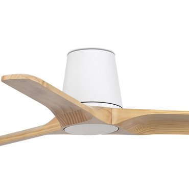 Faro Heywood Tub S Tuya Smart - ventilateur de plafond - Ø 90 cm - blanc mat et pino