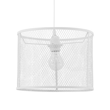 Nova Luce Net - lampe suspendue - Ø 30 x 140 cm - blanc