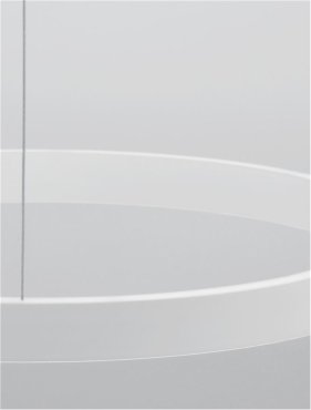 Nova Luce Elowen - lampe suspendue - Ø 60 x 150 cm - 60W LED dimmable inclus - blanc