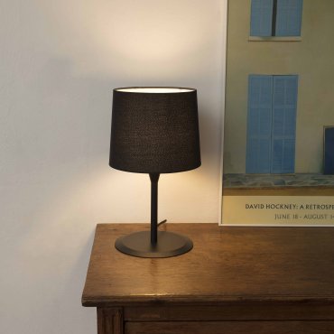 Faro Conga - lampe à poser - Ø 25 x 49,5 cm - noir