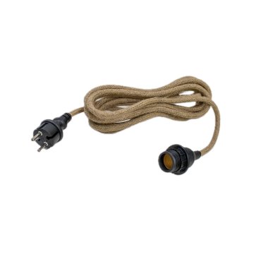 New Garden Arteixo - lampe suspendue avec prise - Ø 4,5 x 500 cm - IP54 - jute
