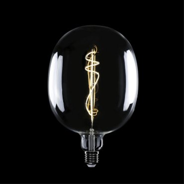 Creative Cables Lampe LED Ellipse - Ø 17 x 26,4 cm - E27 - 10W dimmable - 2700K - transparent