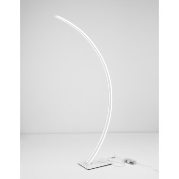 Nova Luce Breton - lampadaire - 56 x 20 x 150 cm - 40W LED dimmable inclus - blanc sable