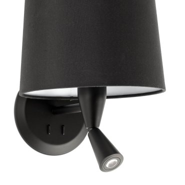 Faro Conga - applique murale - 21,5 x 19 x 17,3 cm - 3W LED inclus - noir mat