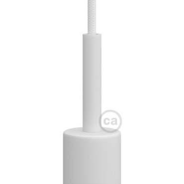Creative Cables - serre-cordon - Ø 1.3 x 7 cm - design métallique - blanc