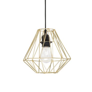Nova Luce Isabella - lampe suspendue - Ø 23 x 140 cm - laiton