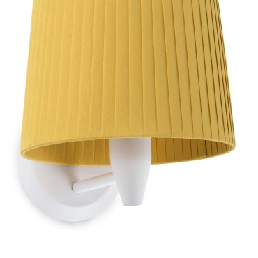 Faro Samba - applique murale - 21,5 x 19 x 17,3 cm - blanc et jaune