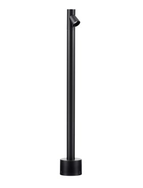 Nova Luce Lord - lampe de jardin - Ø 8 x 60 cm - 4W LED inclus - IP65 - noir sablé