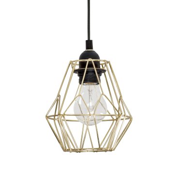 Nova Luce Isabella - lampe suspendue - Ø 15 x 140 cm - laiton