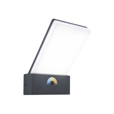 Lutec Pano - Applique d'extérieur - 14 x 13 x 19 cm - 17,5W LED inclus - IP54 - gris foncé